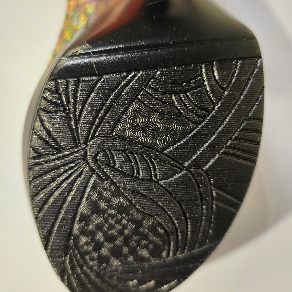 Bernie Mev Legend Jewels Multi Color Woven Platform Pumps Heels Women 38 7.5 New - Picture 12 of 12